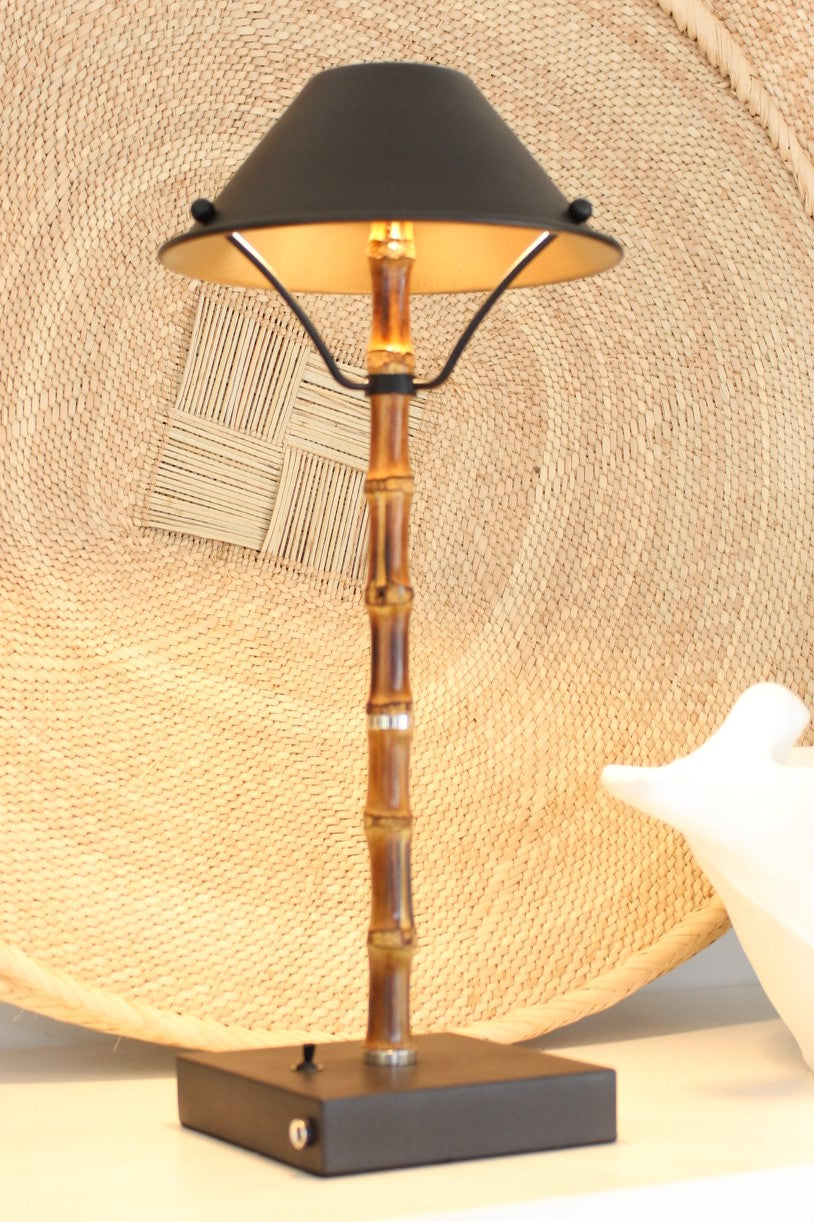 Lampe Bambou  Rechargeable 40 Cm