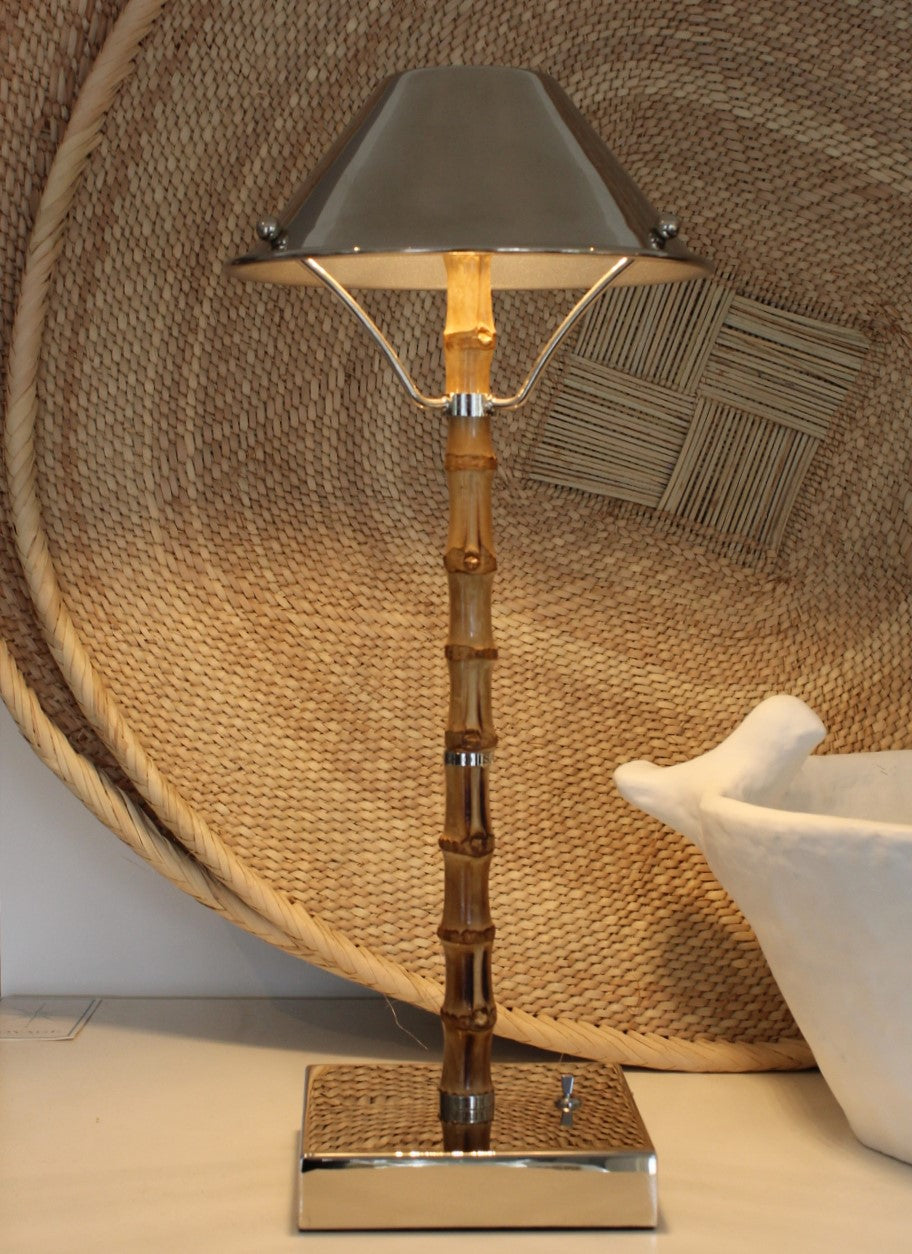 Lampe Bambou  Rechargeable 40 Cm