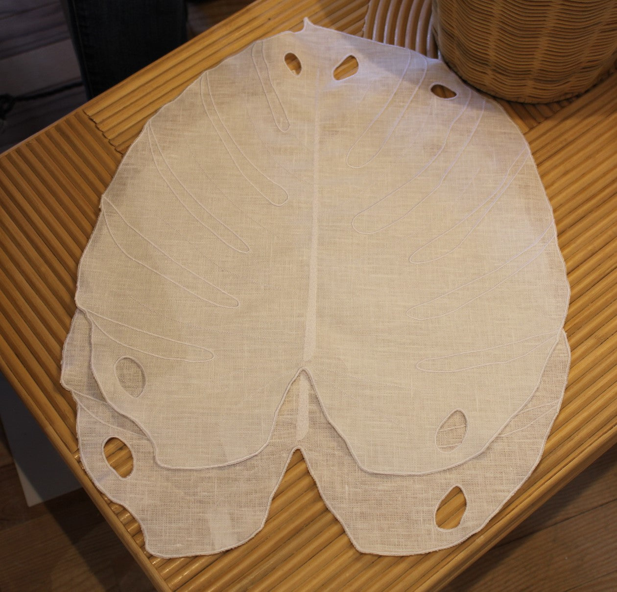 2 Sets de Table en Lin Enduit