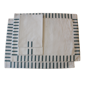 Ensemble 2 Sets & 2 Serviettes de table
