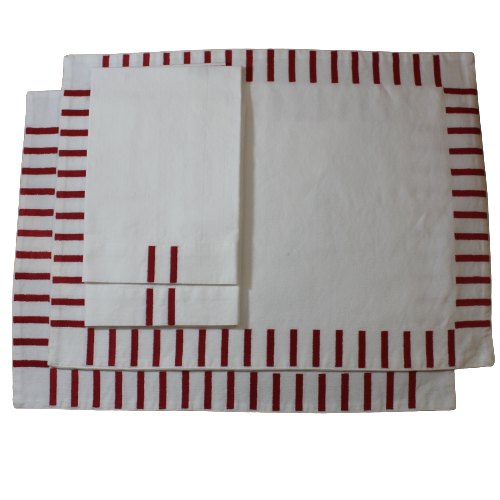 Ensemble 2 Sets & 2 Serviettes de table