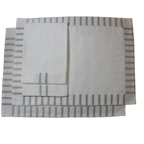 Ensemble 2 Sets & 2 Serviettes de table