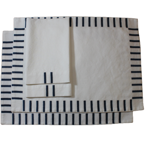 Ensemble 2 Sets & 2 Serviettes de table
