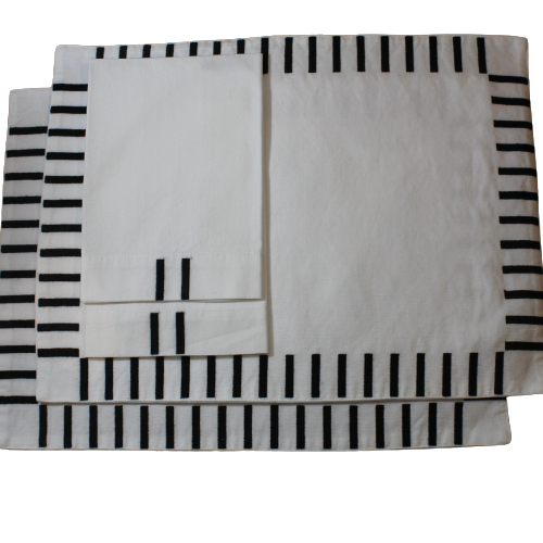Ensemble 2 Sets & 2 Serviettes de table