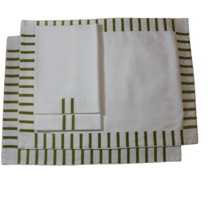Ensemble 2 Sets & 2 Serviettes de table