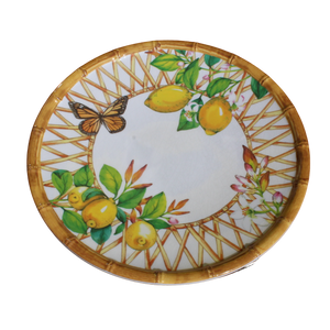 Assiette Citrons en Mélamine
