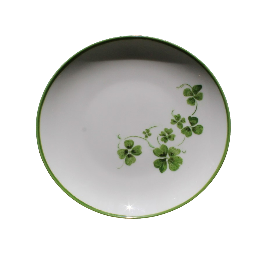 Assiette Porcelaine Trèfle