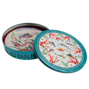 Coffret 6 Assiettes Tôle Poissons