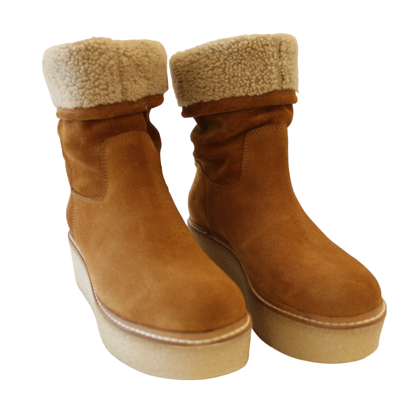Bottines Daim Et Mouton
