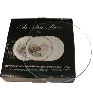 Coffret 6 Assiettes Verre