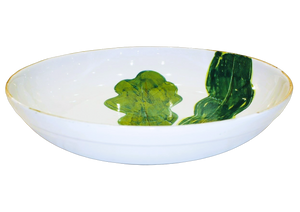Plat Creux Faïence Feuille De Chêne