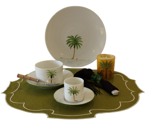 Tasse & Sous-Tasse Déjeuner Palmier