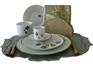 Assiette Porcelaine Trèfle
