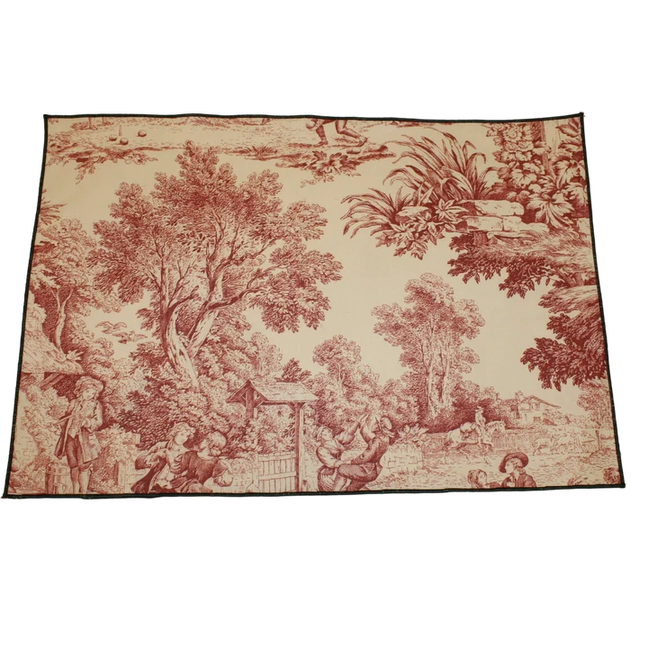 4 Sets de Table Imprimé "Toile De Jouy"