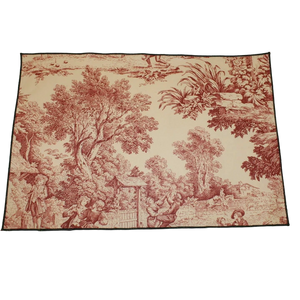 4 Sets de Table Imprimé "Toile De Jouy"