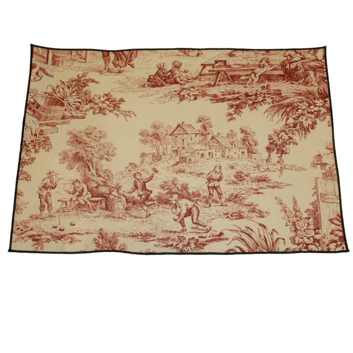 4 Sets de Table Imprimé "Toile De Jouy"