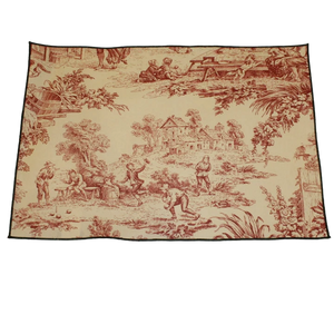 4 Sets de Table Imprimé "Toile De Jouy"