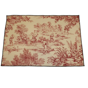 4 Sets de Table Imprimé "Toile De Jouy"