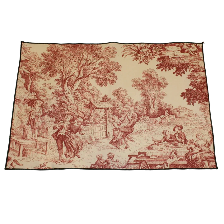 4 Sets de Table Imprimé "Toile De Jouy"