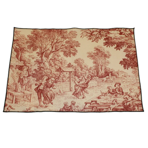 4 Sets de Table Imprimé "Toile De Jouy"