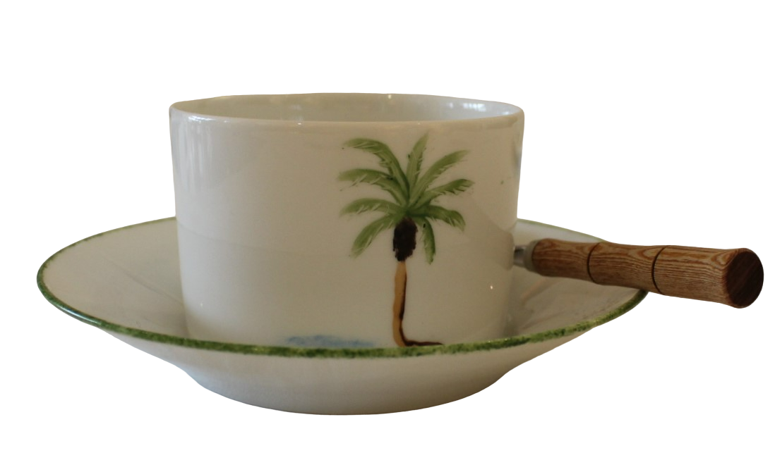 Tasse & Sous-Tasse Déjeuner Palmier