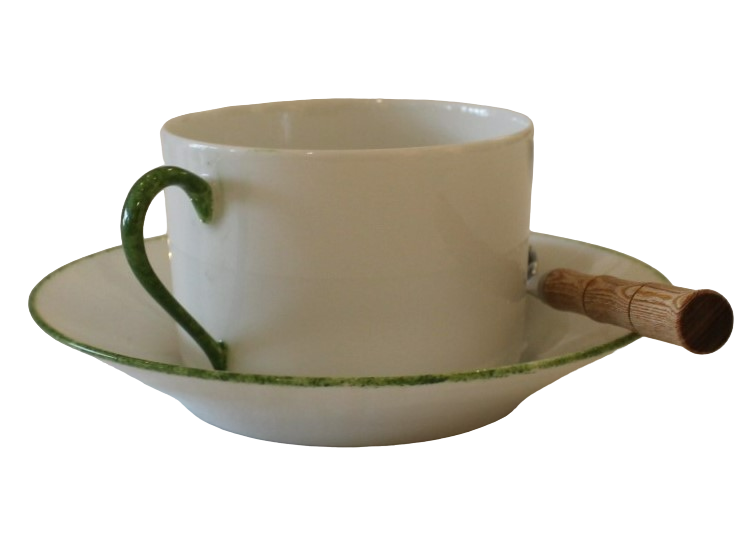 Tasse & Sous-Tasse Déjeuner Palmier